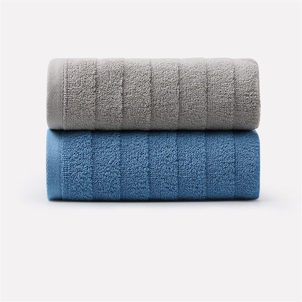 AFPSDLFJDLS Towel Cotton wash Your face Bath Home Adult Soft Water Suction face Towel(B 2PS)