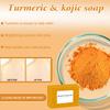 4Pcs Turmeric Wash and Care Three Piece Set,Turmeric Trio: Facial Wash,Cleansing Mousse & Soap for Skin Care,Turmeric Cleansing Exfoliating Pads,Turmeric Face Wash for Face & Body view 3