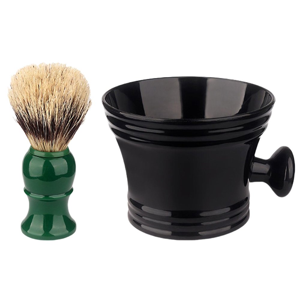 baojielai 2 in 1 Shaving Brush Kits Include Shaving Brush Shaving Soap Bowl Set for Father Husband Boyfriend Valentines Gifts