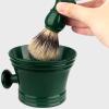 baojielai 2 in 1 Shaving Brush Kits Include Shaving Brush Shaving Soap Bowl Set for Father Husband Boyfriend Valentines Gifts view 4