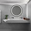 24inch Bathroom Led Classy Vanity Mirror with Focused backplane,Black Aluminum Alloy,High Lumen,Dimmable Touch, Anti Fog,CRI 95 Adjustable 3000K 4500K 6000K,IP54 Waterproof WB721 view 1
