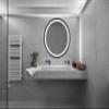 24inch Bathroom Led Classy Vanity Mirror with Focused backplane,Black Aluminum Alloy,High Lumen,Dimmable Touch, Anti Fog,CRI 95 Adjustable 3000K 4500K 6000K,IP54 Waterproof WB721 view 2