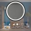 24inch Bathroom Led Classy Vanity Mirror with Focused backplane,Black Aluminum Alloy,High Lumen,Dimmable Touch, Anti Fog,CRI 95 Adjustable 3000K 4500K 6000K,IP54 Waterproof WB721 view 3