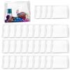 GAWBYET 50 PCS Mini Clear Makeup Bag,Small Clear Zipper Pouch Travel Bag for Toiletries Plastic Cosmetic Organizer Waterprooffor Swimsuit Bikini Travel Vacation(7.9 x 5.9 x 2 Inch) view 1