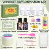 JUYRLE Body Butter Making Kit- Shea Butter Lotion Making Kit, DIY Crafts for Adults with Organic Shea Butter, Sweet Almond Oil, Mica Powder, Natural Whipped Body Butter Maker Skin Care Gifts for Women view 4