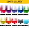 10 Pack Clipper Guards Set Replacement Fits for Conair HC224W/HC244NGBV/HCT242WR - 1/16" to 1", Colorful, by Vicue view 2