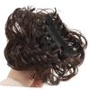 Beaupretty 2Pcs Large Messy Bun Hair Clip Wavy Curly Synthetic Hairpiece for Women Claw Clip Extensions for Updo and Ponytail Styles view 2