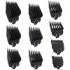 10 Pack Clipper Guards Set Replacement Fits for Conair HC224W/HC244NGBV/HCT242WR - 1/16" to 1", Black, by Vicue view 1