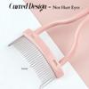 Corconess Eyelash Comb, 2PCS Pink Eyelash Separator Tool Lash Comb Lash Separator with Cover for Girls Women Eye Makeup Brushes Separator Mascara Applicator Tools with Metal Teeth view 2