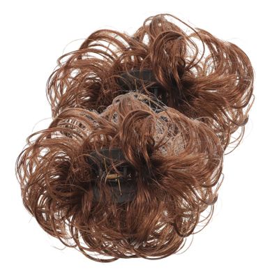 Beaupretty 2pcs Hair Styling Accessories Women Curly Bun Hair Bun Clip for Ponytail Extension