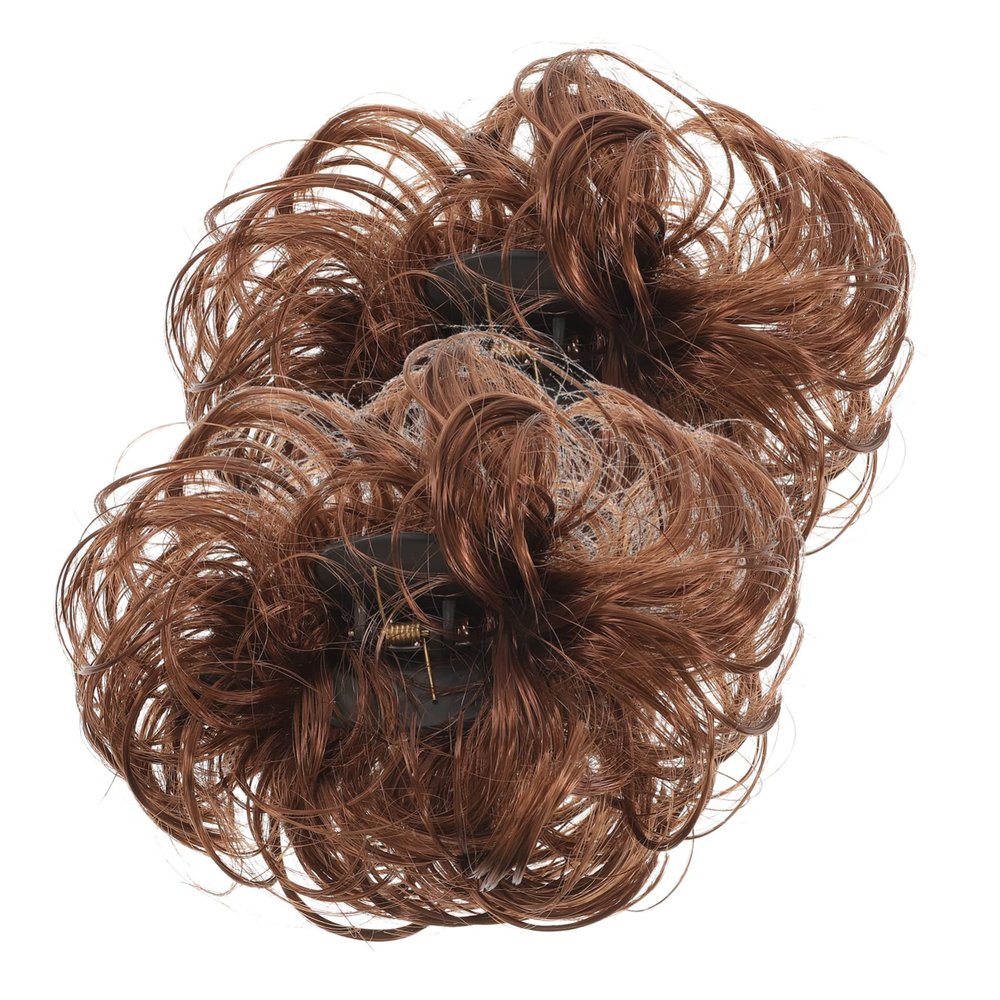 Beaupretty 2pcs Hair Styling Accessories Women Curly Bun Hair Bun Clip for Ponytail Extension