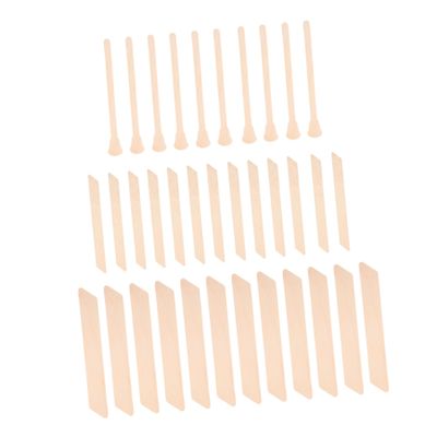 SAFIGLE 150pcs Wax Applicators for Body Hair Removal Irregular Wax Wands Safe and User-friendly for Home Waxing for Sensitive Areas and Daily Use