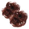 Beaupretty 2Pcs Large Messy Bun Hair Claw Clips for Women Wavy Curly Hair Pieces Synthetic Accessories for Updo for Casual and Formal Occasions view 1