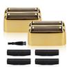 Replacement Foil and Cutter Head - Compatible with Baby*liss Foil ShaverDouble Foil Shaver Replacement Head, Compatible with BaBy*lissPRO trimmer Barberology FXFS2 Electric Razors(Gold) view 1