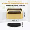 Replacement Foil and Cutter Head - Compatible with Baby*liss Foil ShaverDouble Foil Shaver Replacement Head, Compatible with BaBy*lissPRO trimmer Barberology FXFS2 Electric Razors(Gold) view 2
