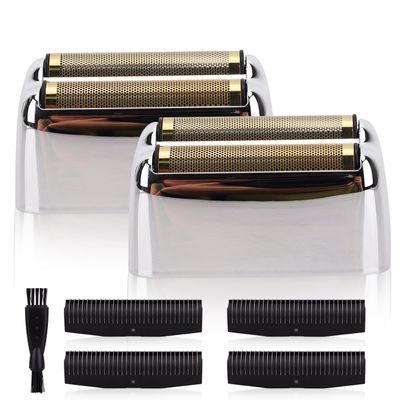 Replacement Foil and Cutters Head Compatible with Baby*lissPRO Double Foil Shaver, Replacement Foil Compatible with Baby*lissPRO Trimmer FXFS2 Shaver,2 Pack (Silver)