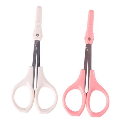 Healeved 2PCS Stainless Steel Beauty Scissors Set High Precision Eyebrow and Eyelash Trimmers for Personal Grooming Professional Beauty Tool for Women