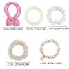 16 Pcs Sky Blue Tie Knot Hair Cord with 8 PCS Pearl Hair Clips, 2 Pack, Elastic Pearl Hair Scrunchies, Hair Accessories for Women, Ponytail Thick Hair, Hair Ropes view 3