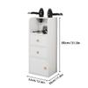 YilfeCdek Open Salon Stations for Hair Stylist, Salon Station with 2 Dryer Holders, and Drawers, Simple Hair Salon Station Cabinet, Drawer Barber Station for Hair Stylist(Whit) view 2