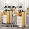 YilfeCdek Open Salon Stations for Hair Stylist, Salon Station with 2 Dryer Holders, and Drawers, Simple Hair Salon Station Cabinet, Drawer Barber Station for Hair Stylist(Whit) view 3