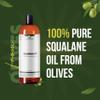 100% Pure Squalane Oil from Olives  Lightweight, Non-Greasy Moisturizer for Skin & Hair | Deep Hydration, Fast-Absorbing & Non-Comedogenic | Natural Skin Care & Hair Oil | Spain | 16 Fl Oz view 2