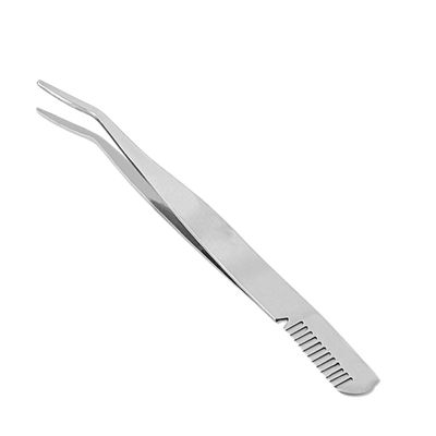 Beaupretty Portable Eyebrow Comb Tweezers Lash Extension Clip Stainless Steel Beauty Tools for Women Makeup Kit