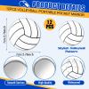 24 Pcs Volleyball Gifts for Teen Girls 12 Volleyball Makeup Bags with 12 Round Makeup Pocket Mirror, 7 x 4.7 x 2.4'' Volleyball Cosmetic Bag Sport Gifts for Women Players Fans (volleyball) view 3