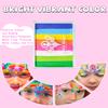 Anka Bella Professional Water Activated Rainbow Cake Face PaintRosy Clounds50gm,Hypoallergenic, Non-Toxic,Face Body Painting Makeup view 3
