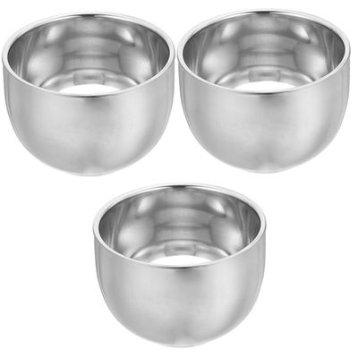 BELLIFFY 3pcs Shaving Bowl for Men Double Shaving Cup Portable Household Shave Bowl Easy to Clean and Travel Friendly Capacity