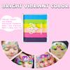 Anka Bella Professional Water Activated Rainbow Cake Face PaintWonderland50gm,Hypoallergenic, Non-Toxic,Face Body Painting Makeup view 3