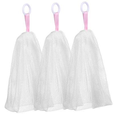 Beaupretty 3pcs Net Foamer Soap Saver for Face Wash Maker Facial Cleanser Soap Pouch Easy Storage