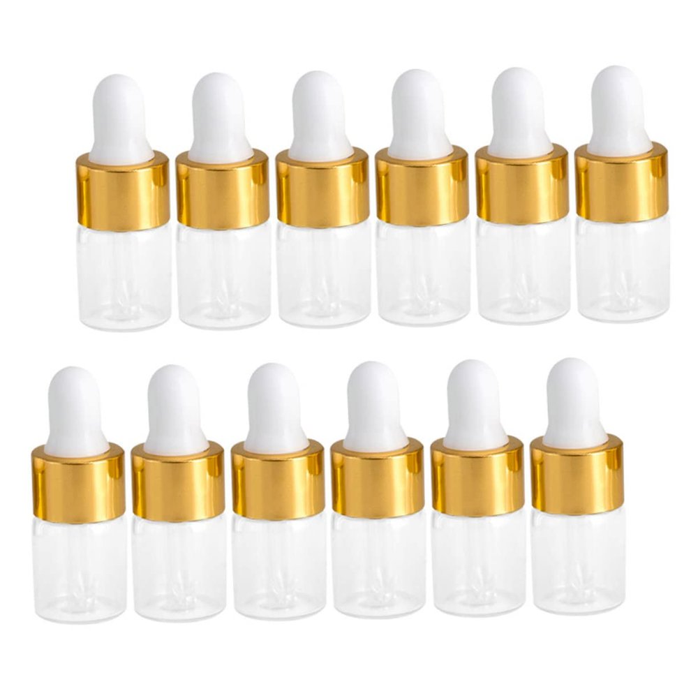 PACKOVE 30 Pcs Glass Dropper Bottles Essential Oil Bottles Dropper Multi-functional Liquid Dispensers for DIY Projects and Travel