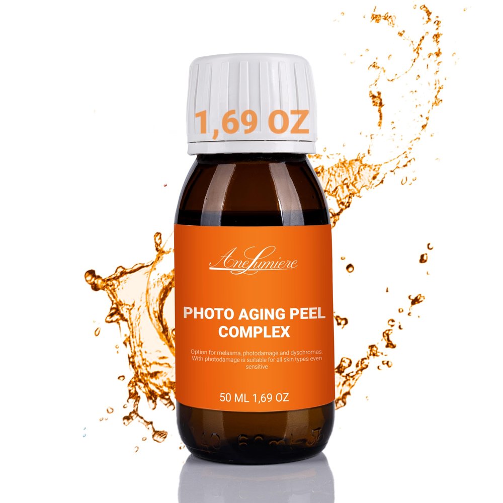 Ane Lumiere Photoaging & Sun Damage Exfoliating Chemical Peel For Face  Multi-Acid Cosmetic Solution with Salicylic, Lactic & Citric Acids  50ml Glass Bottle  Made in Spain