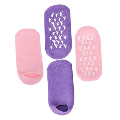Beaupretty 2pairs Womens Moisture Wicking Socks Crack Heel Socks Gel Foot Covers Foot Care