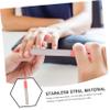 Beaupretty Stainless Steel Nail Files for Manicure Portable and Versatile Trimming Tool for Natural Nails Lightweight for Travel for Home view 4