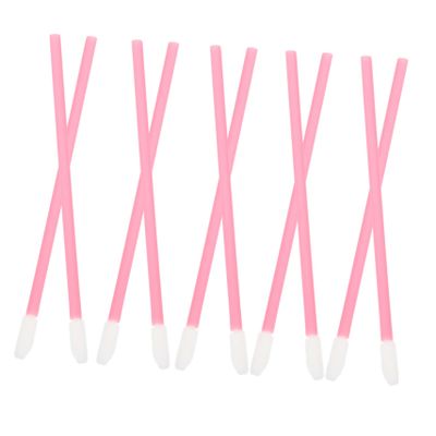 NULYLU On-the-go 100pcs Lipstick Applicator Wands Lip Brush Set Gentle Bristles Lip Gloss Applicators Travel Size
