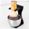 Beaupretty 1set Beard Brush Stand Shaving Bowl and Holder for Men Shaving Brush Rack for Convenient Storage and Drying Men's Grooming Tool for Daily Use view 3
