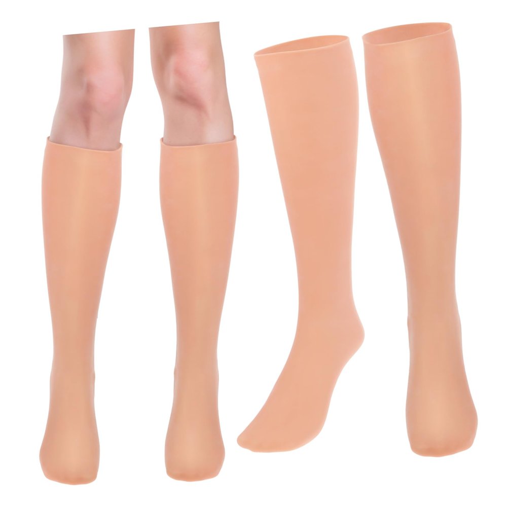 CALLARON Cute Moisturizing Socks Women Long Foot Care Socks Exfoliating Elastic Foot Protection Covers