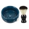 Beaupretty 2pcs Ceramic Shaving Bowl with Soft Shaving Brush for Men Portable Kit for Travel for Creating and Comfortable Experience view 1