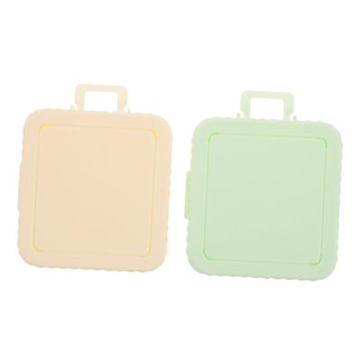SKISUNO 2pcs Breathable Square Travel Powder Puff Storage Container Capacity Makeup Sponge Case for Organizing and Storing Powder Puff for Home and Travel Use