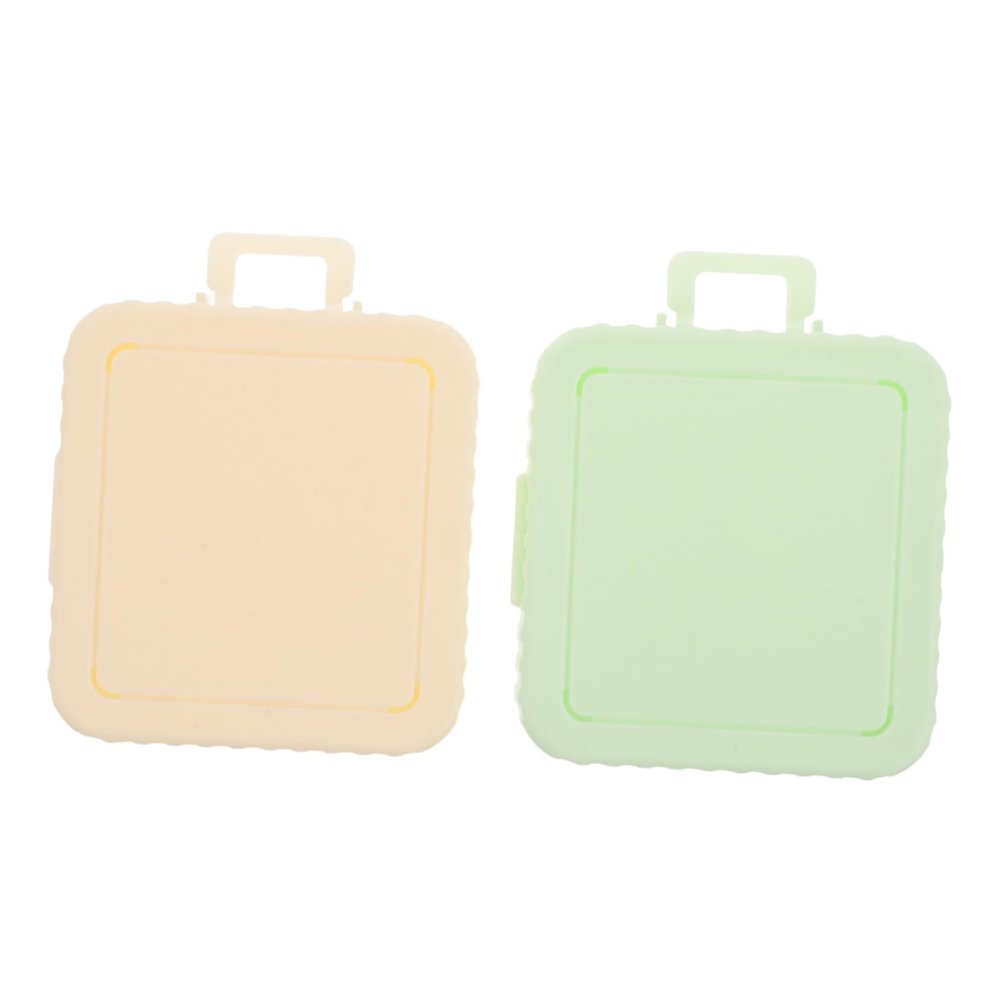 SKISUNO 2pcs Breathable Square Travel Powder Puff Storage Container Capacity Makeup Sponge Case for Organizing and Storing Powder Puff for Home and Travel Use