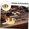 SAFIGLE 2pcs Ergonomic Handle Shaving Foam Bowl Stainless Steel Men's Shave Decorative Bowl Travel Natural Lather Production view 3
