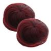 SKISUNO 2pcs Clip Fake Hair Bun Extensions for Women Lightweight Updo Easy to Use for Travel and Daily Styling view 1