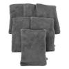 FOMIYES 6pcs Super Absorbent Fiber Shower Mitts for Face Washing and Makeup Removal Reusable Microfiber Bath Gloves European Style Design for Spa and Bath Use view 1