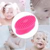 aqxreight Sensory Brush for Bath and - Soft Silicone Hair Washer Comb with Gentle - Fits Most Shampoo Bottles - Tactile Training Tool for Infants and Toddlers in Rose Red view 2