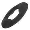 FRCOLOR Silicone Face Massage Pillow for Spa Washable Black Salon Headrest Cushion Soft O-Shaped Pad for Facial Treatments view 1