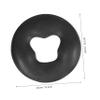 FRCOLOR Silicone Face Massage Pillow for Spa Washable Black Salon Headrest Cushion Soft O-Shaped Pad for Facial Treatments view 2