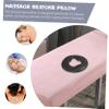 FRCOLOR Silicone Face Massage Pillow for Spa Washable Black Salon Headrest Cushion Soft O-Shaped Pad for Facial Treatments view 3