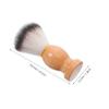 FOMIYES Men's Beard Brush Set 2pcs Soft Bristle Shaving Brush Ergonomic Handle for Beard Grooming and Facial Cleansing view 2