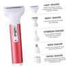 BIUDECO Ladies Shaver for Women Facial Hair Removal Razor Painless USB Rechargeable Hair Removal Device Eyebrow Trimmer Body Trimmer view 4